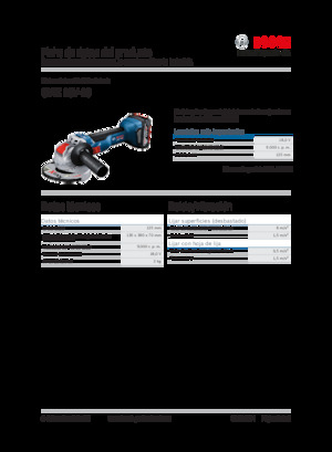 Amoladoras de ángulo sin cable Bosch GWX 18V-10