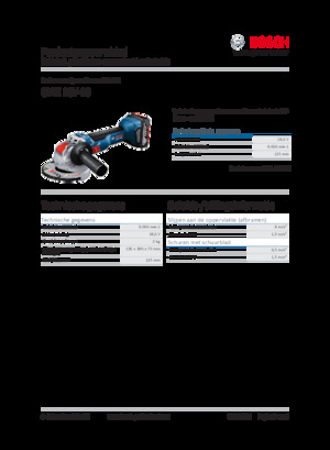 Amoladoras de ángulo sin cable Bosch GWX 18V-10