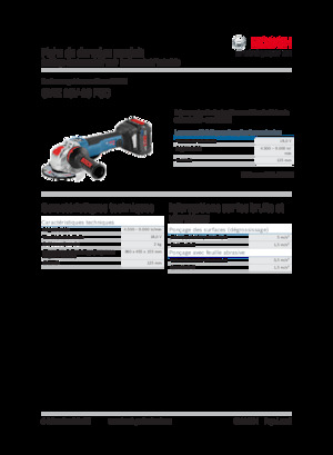 Amoladoras de ángulo sin cable Bosch GWX 18V-10 PSC
