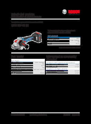 Amoladoras de ángulo sin cable Bosch GWX 18V-10 SC