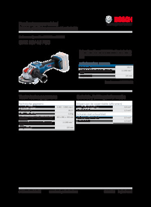 Amoladoras de ángulo sin cable Bosch GWX 18V-15 PSC