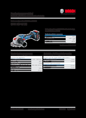 Amoladoras de ángulo sin cable Bosch GWX 18V-15 SC