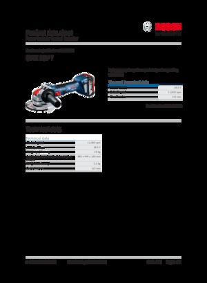 Amoladoras de ángulo sin cable Bosch GWX 18V-7