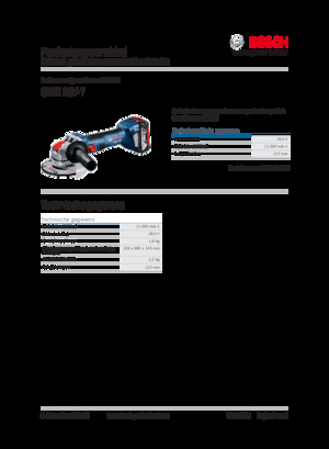 Amoladoras de ángulo sin cable Bosch GWX 18V-7