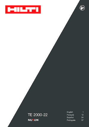 Martillos de demolición sin cable Hilti TE 2000-22