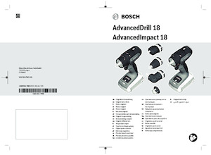 Taladro y destornillador sin cable Bosch AdvancedImpact 18
