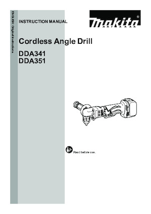 Taladro y destornillador sin cable Makita DDA351