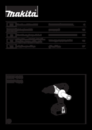 Taladro y destornillador sin cable Makita DDF458