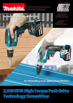 Taladro y destornillador sin cable Makita DFS250 