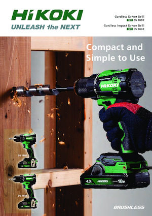 Taladro y destornillador sin cable HiKOKI DS18DE