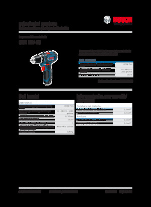 Taladro y destornillador sin cable Bosch GSR 12V-15