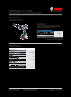 Taladro y destornillador sin cable Bosch GSR 18V-110 C