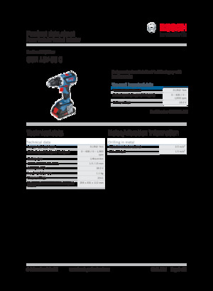 Taladro y destornillador sin cable Bosch GSR 18V-60 C