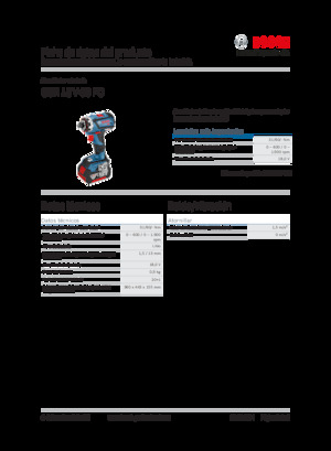 Taladro y destornillador sin cable Bosch GSR 18V-60 FC