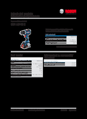 Taladro y destornillador sin cable Bosch GSR 18V-90 C