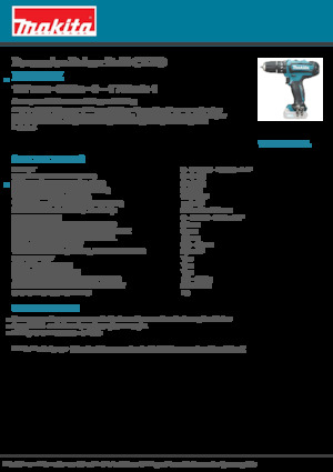 Taladro y destornillador sin cable Makita HP331DZ