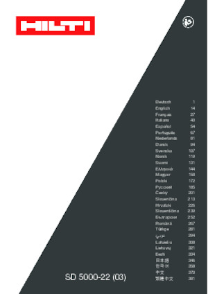 Taladro y destornillador sin cable Hilti SD 5000-22