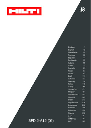 Taladro y destornillador sin cable Hilti SFD 2-A12