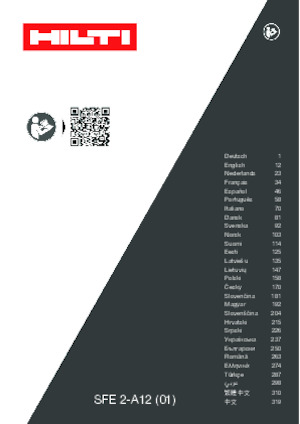Taladro y destornillador sin cable Hilti SFE 2-A12