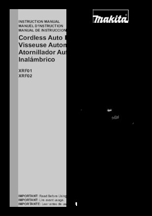 Taladro y destornillador sin cable Makita XRF01Z 