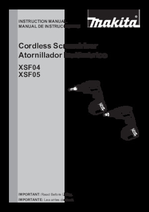Taladro y destornillador sin cable Makita XSF05Z