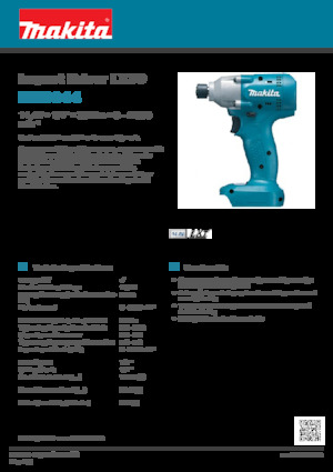Impulsoras y llaves de impacto sin cable Makita BTD044