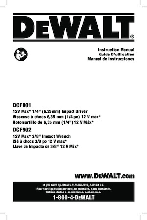 Impulsoras y llaves de impacto sin cable DEWALT DCF902F2