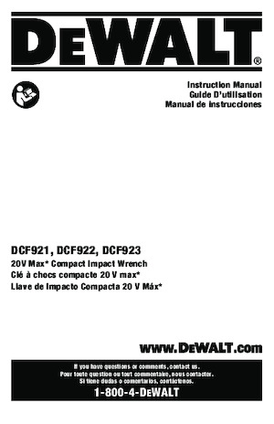 Impulsoras y llaves de impacto sin cable DEWALT DCF921GP2
