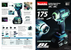 Impulsoras y llaves de impacto sin cable Makita DTD148 