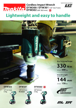 Impulsoras y llaves de impacto sin cable Makita DTW300 