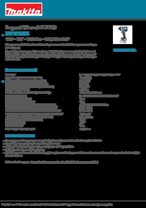 Impulsoras y llaves de impacto sin cable Makita DTW701Z