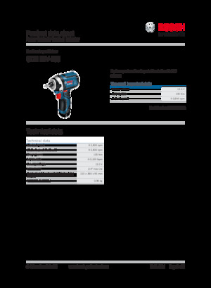 Impulsoras y llaves de impacto sin cable Bosch GDR 12V-105