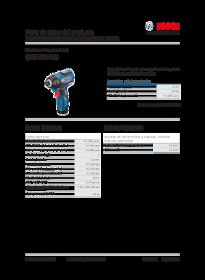 Impulsoras y llaves de impacto sin cable Bosch GDR 12V-110