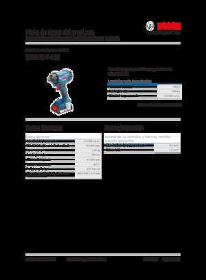 Impulsoras y llaves de impacto sin cable Bosch GDR 18V-160