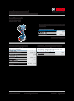 Impulsoras y llaves de impacto sin cable Bosch GDR 18V-160