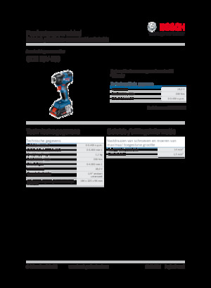 Impulsoras y llaves de impacto sin cable Bosch GDR 18V-200