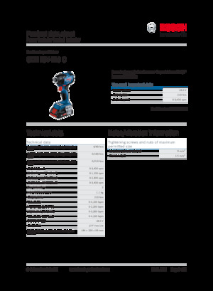 Impulsoras y llaves de impacto sin cable Bosch GDR 18V-210 C