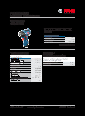 Impulsoras y llaves de impacto sin cable Bosch GDS 12V-115