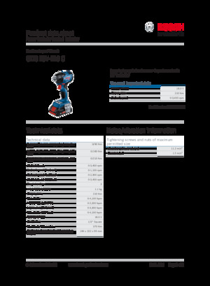 Impulsoras y llaves de impacto sin cable Bosch GDS 18V-210 C