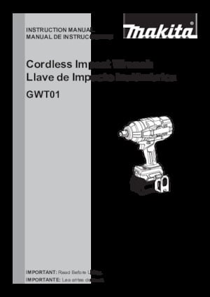 Impulsoras y llaves de impacto sin cable Makita GWT01D