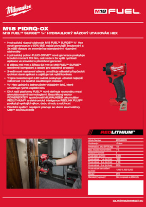 Impulsoras y llaves de impacto sin cable Milwaukee M18 FIDRQ-0X