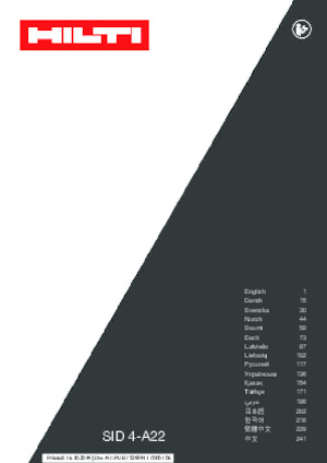 Impulsoras y llaves de impacto sin cable Hilti SID 4-A22