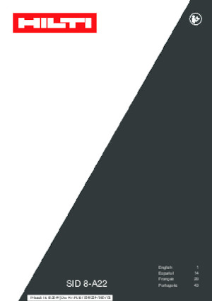 Impulsoras y llaves de impacto sin cable Hilti SID 8-A22 