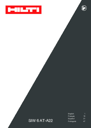 Impulsoras y llaves de impacto sin cable Hilti SIW 6AT-A22 