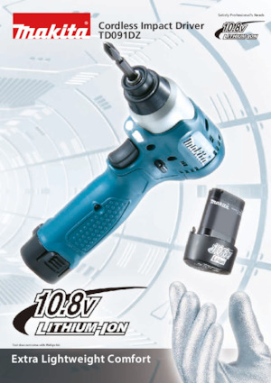 Impulsoras y llaves de impacto sin cable Makita TD091DZ 