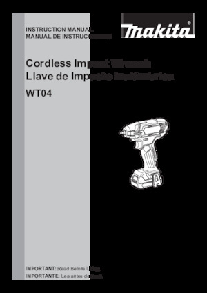 Impulsoras y llaves de impacto sin cable Makita WT04Z
