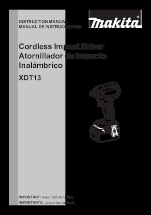 Impulsoras y llaves de impacto sin cable Makita XDT13Z