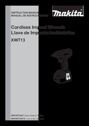 Impulsoras y llaves de impacto sin cable Makita XWT13ZB
