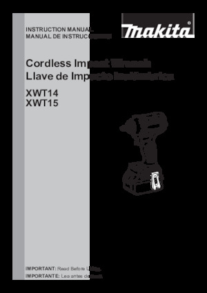 Impulsoras y llaves de impacto sin cable Makita XWT15T