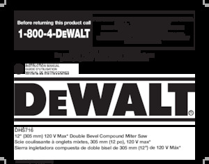 Sierras de inglete sin cable DEWALT DHS716AB